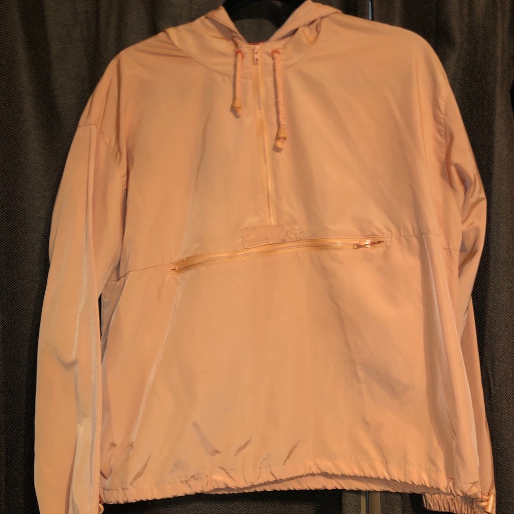 BRIGHT SALMON JACKET w CINCH WAIST OPTION